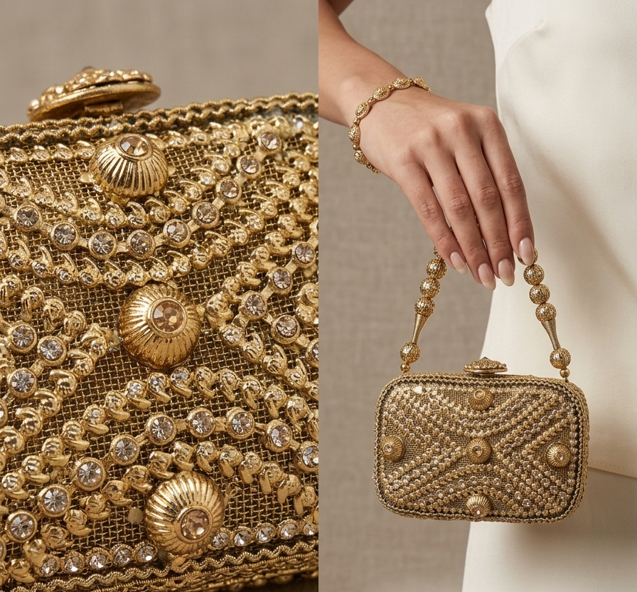 Antique Gold Miniature Bag