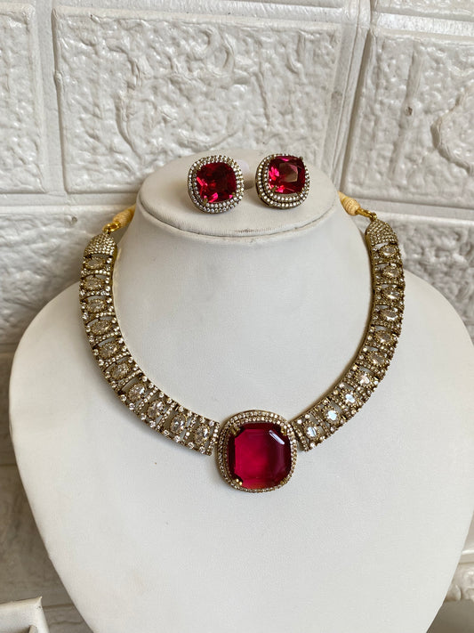 The Statement Moissanite Necklace Set
