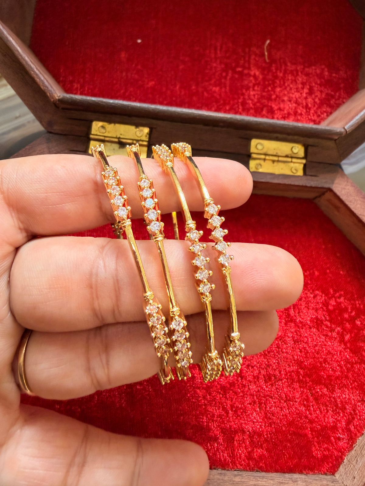 The "Regal" Bangles - Pair of 4 Bangles
