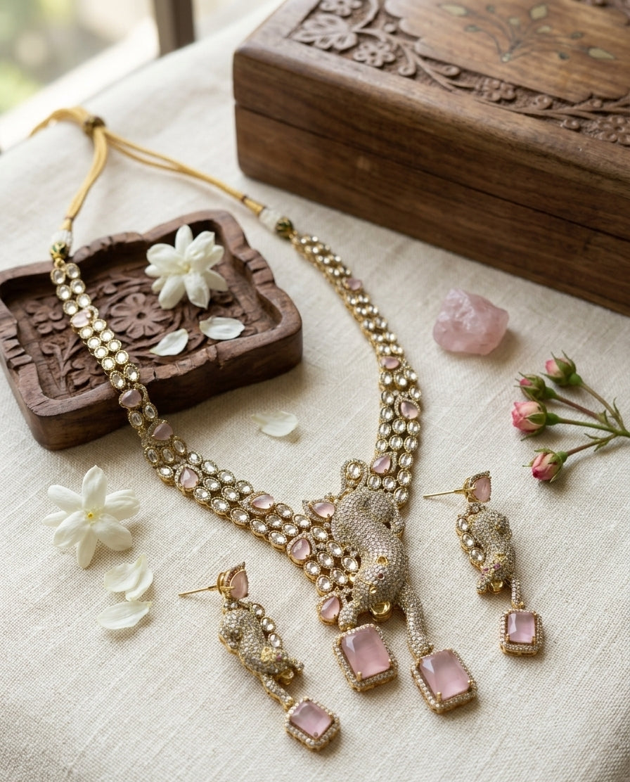 Signature Panther Designer Necklace Set