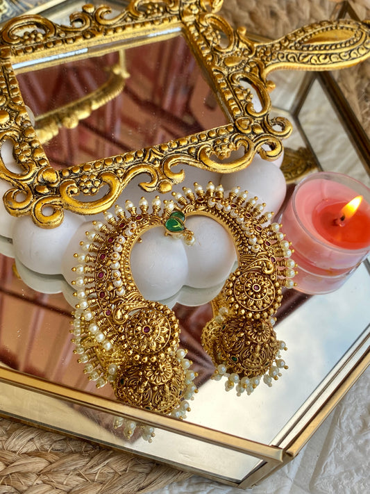 Signature Antique Temple Earcuff jhumka