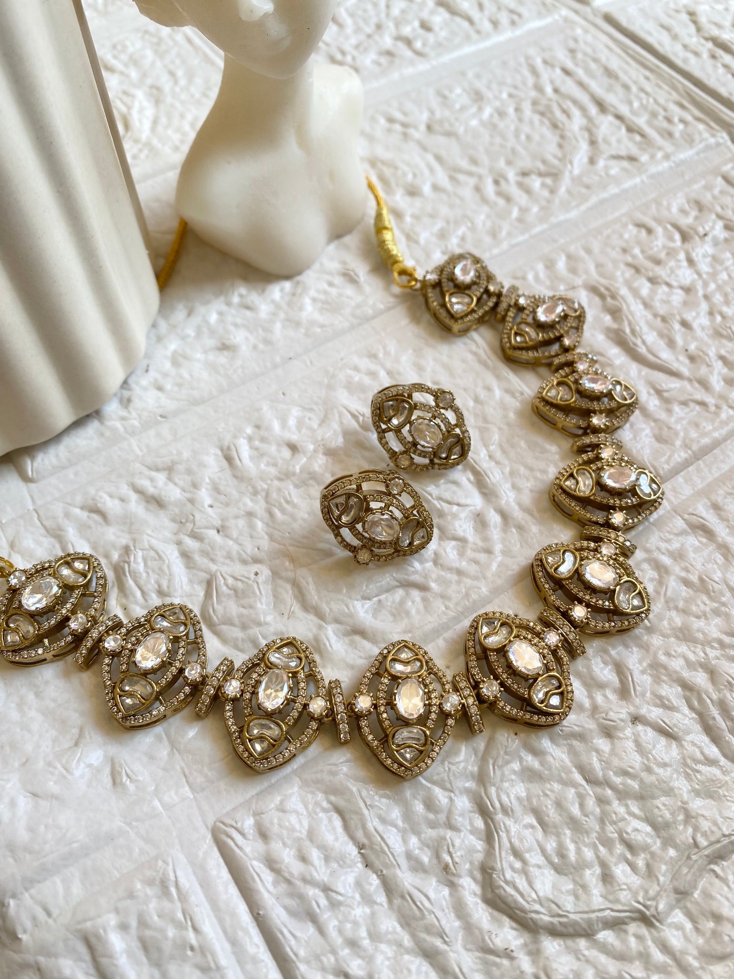 Designer Moissanite Choker Set