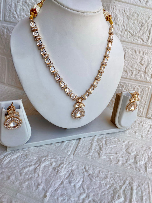 Moissanite Necklace Set