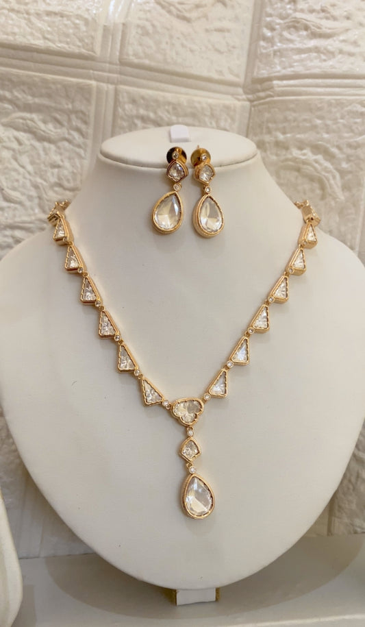 Statement Moissanite Necklace set