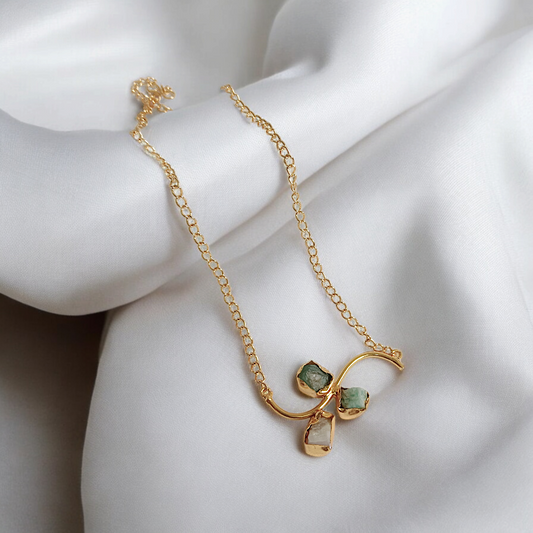 Sea Green Druzy Stone Neckpiece