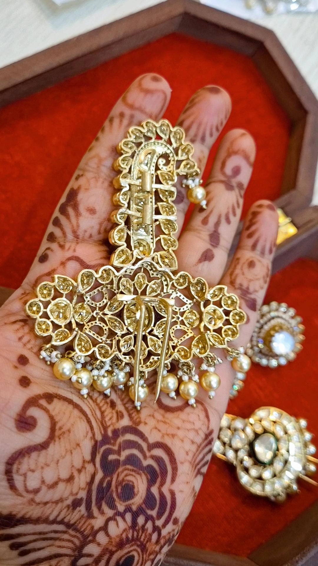 Statement Moissanite Polki Kalangi | Brooch