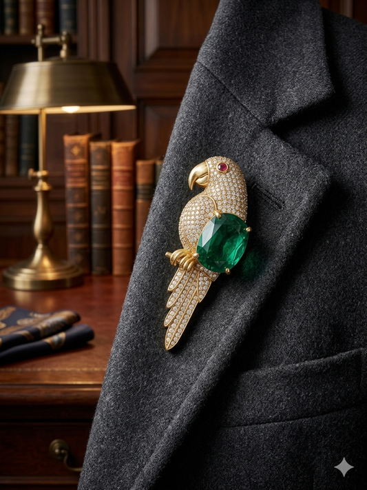 Emerlad Green Signature Unisex Brooch