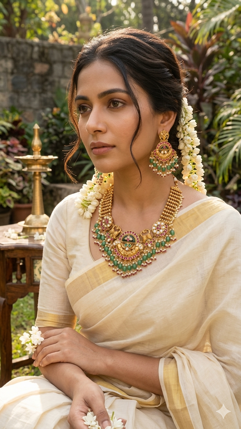 Heritage Gold Plated Necklace set