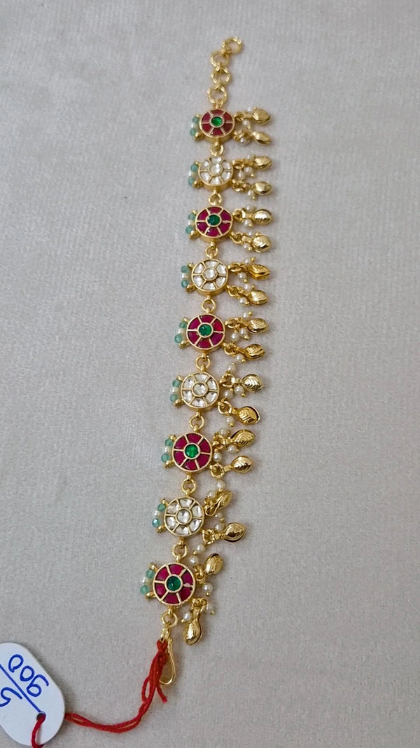 Roop Regal Paachi Kundan Heritage Rajwadi Bracelet