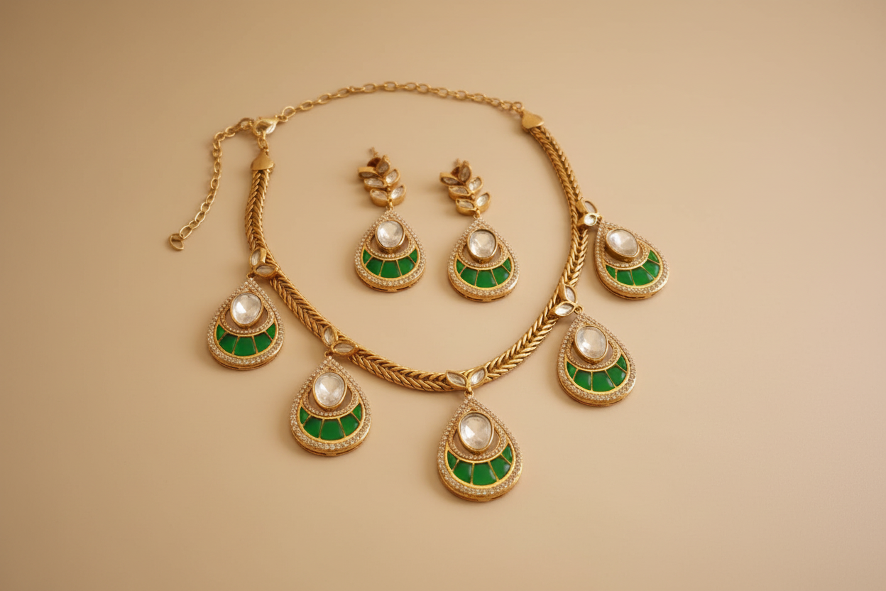 Signature Kundan Necklace Set