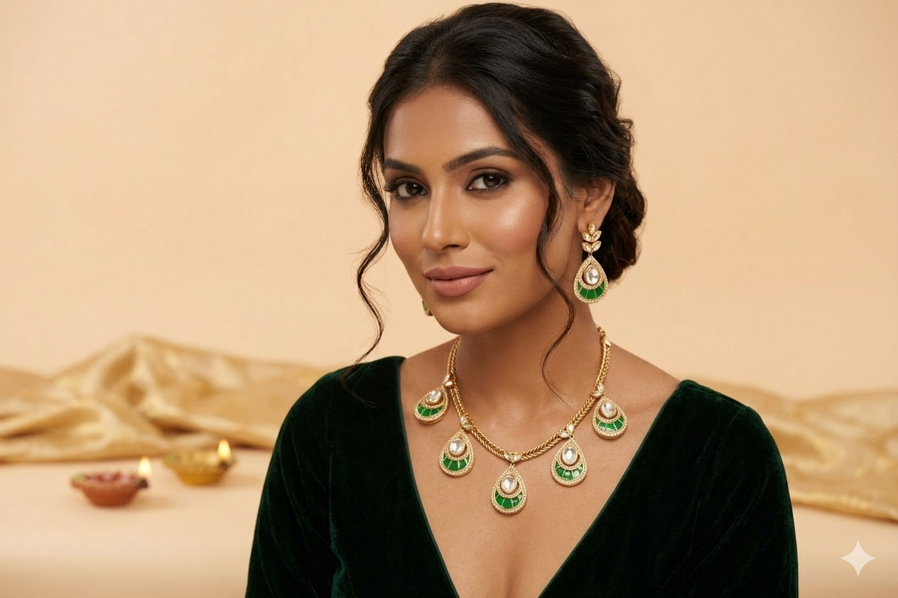 Signature Kundan Necklace Set