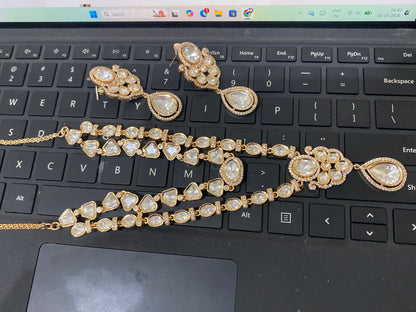Statement Moissanite Layered Necklace Set