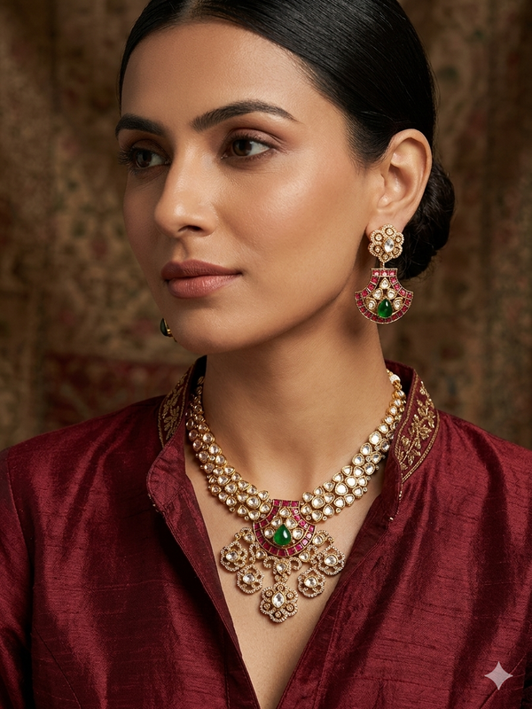 Signature Celebrity Styled Moissanite Necklace Set