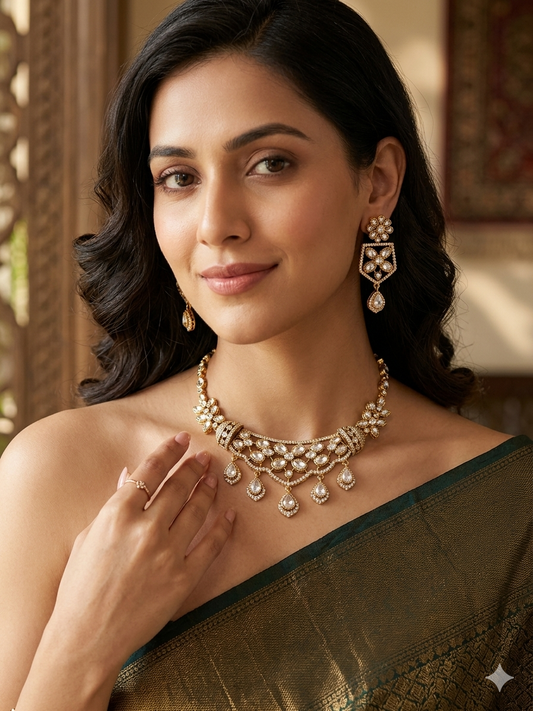 Signature Moissanite Necklace Set