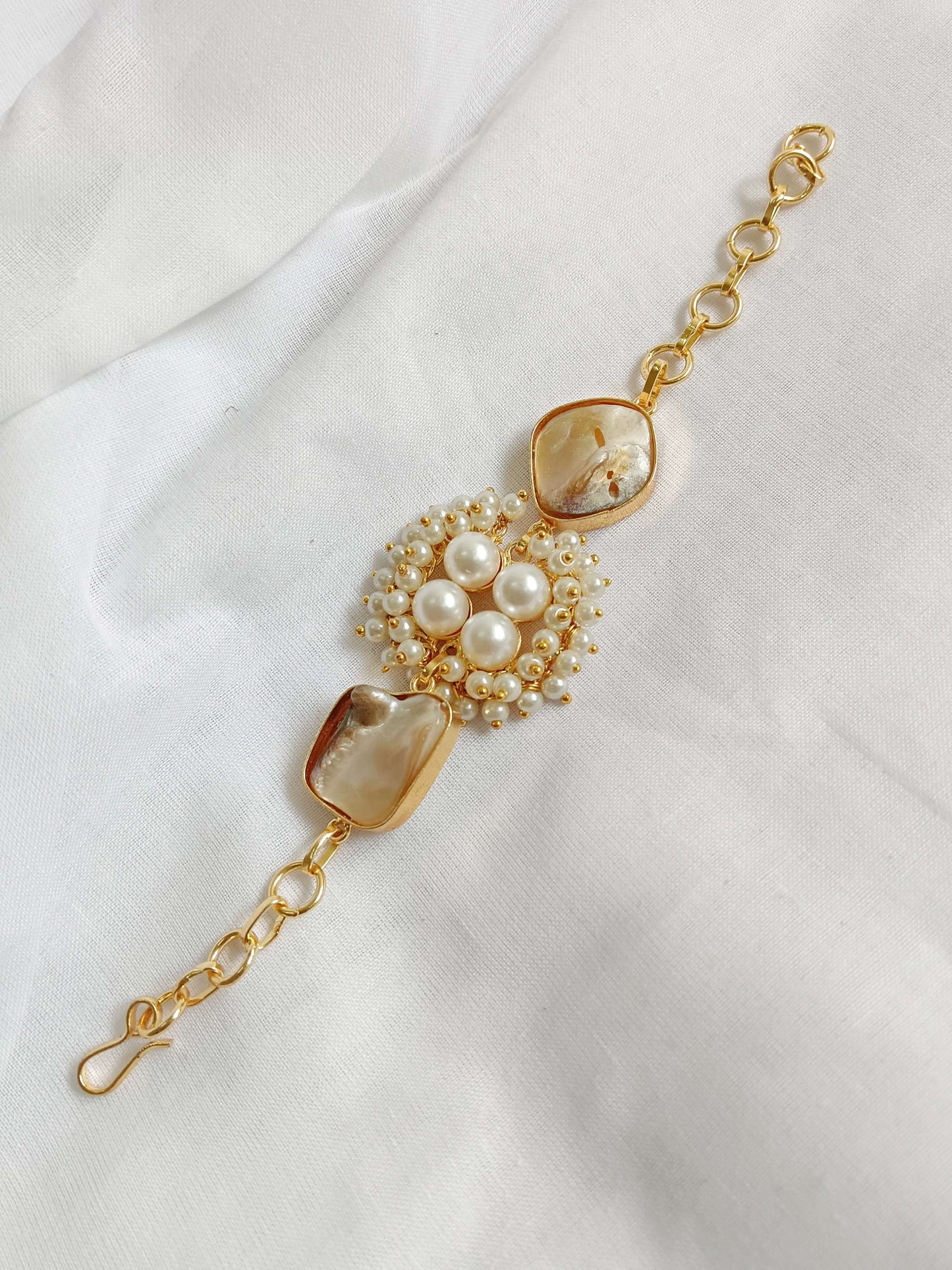 Mother Of Pearl Chain Bracelet
