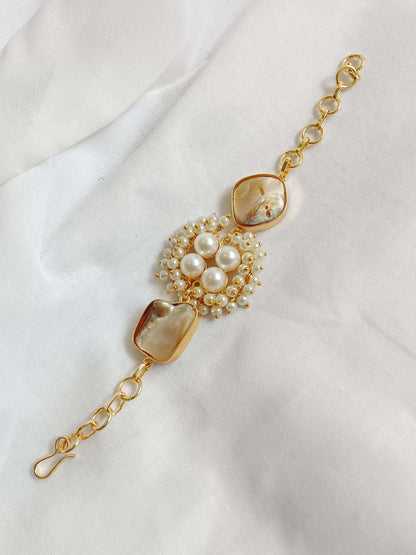Mother Of Pearl Chain Bracelet