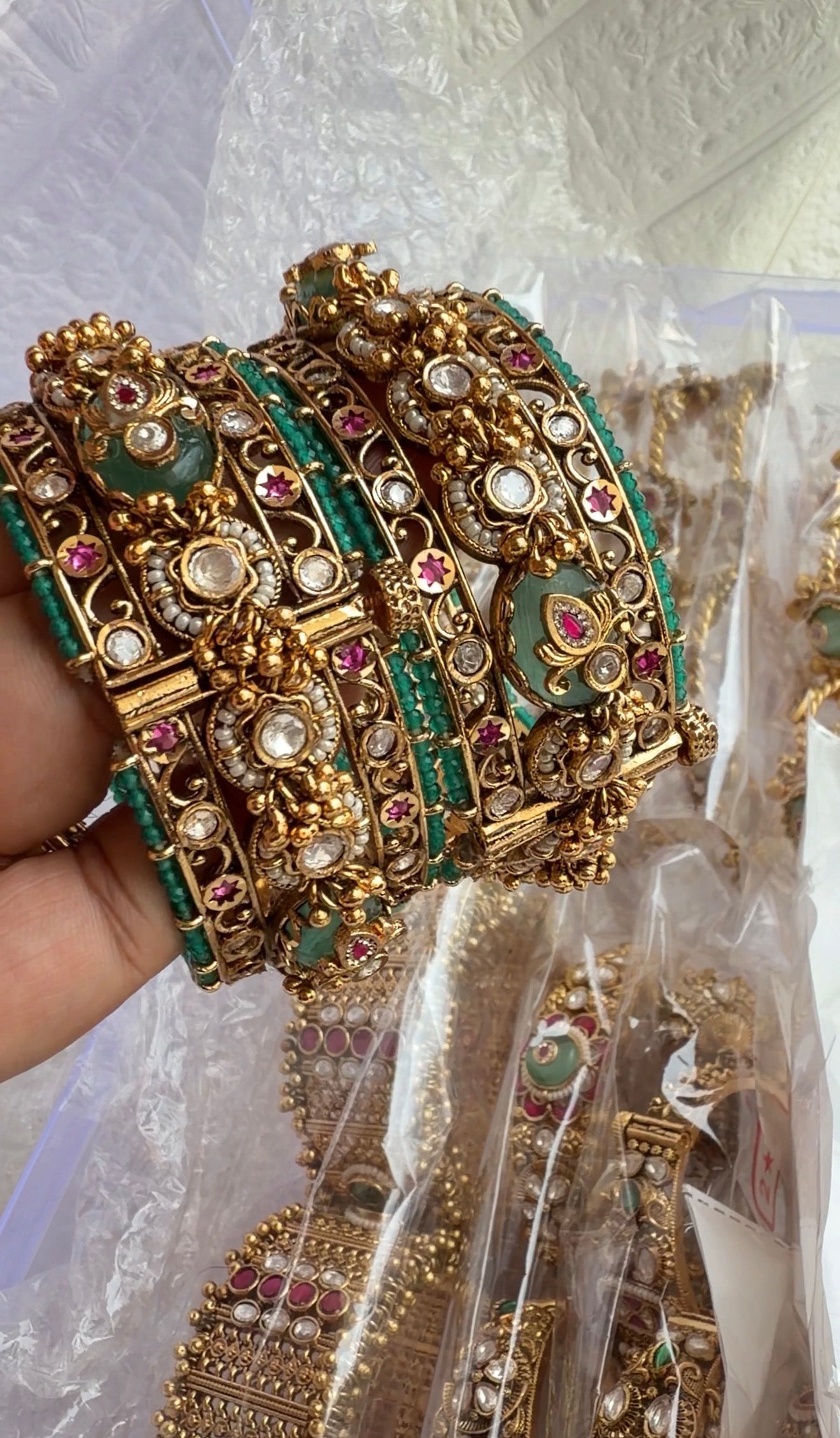 Statement Shivi Rajwadi Heritage Bangles - Pair