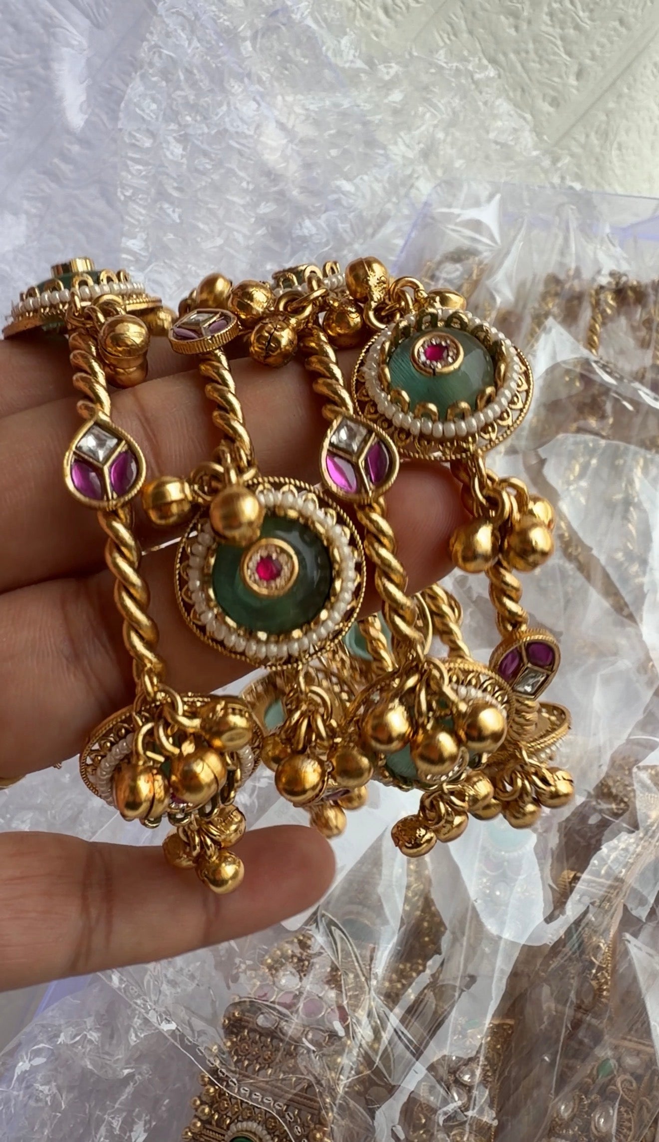 Statement Garima Rajwadi Heritage Bangles - Pair