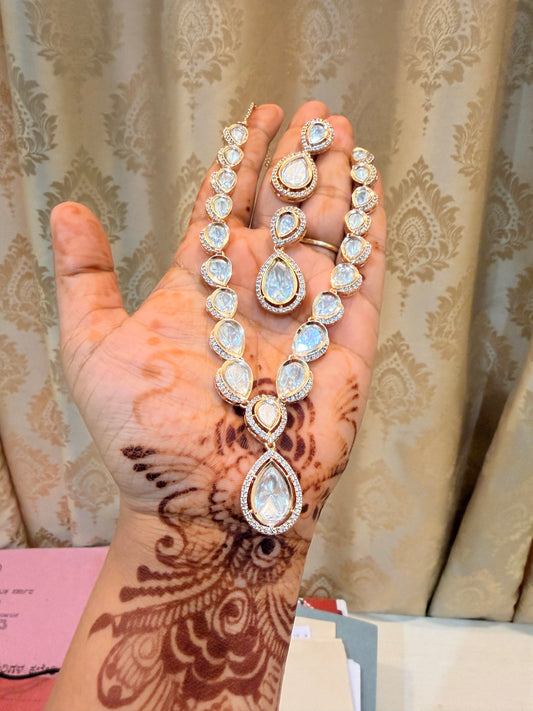 Classic Moissanite Necklace Set