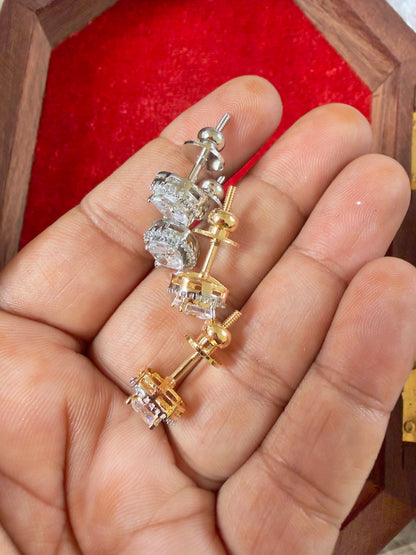 Solitaire Studded American Diamond Studs