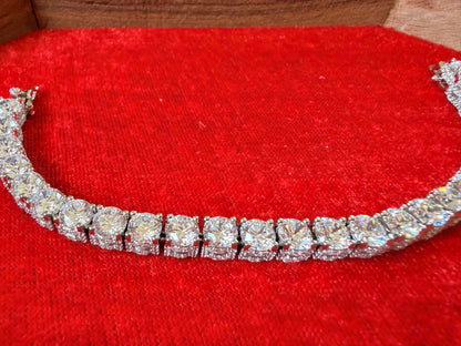 Celebrity Tennis American Diamond Bracelet with lock