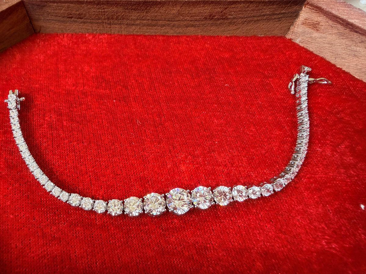 Celebrity Styled American Diamond Bracelet with lock