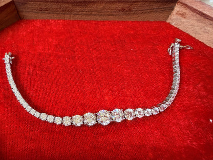 Celebrity Styled American Diamond Bracelet with lock