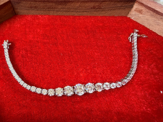 Celebrity Styled American Diamond Bracelet with lock