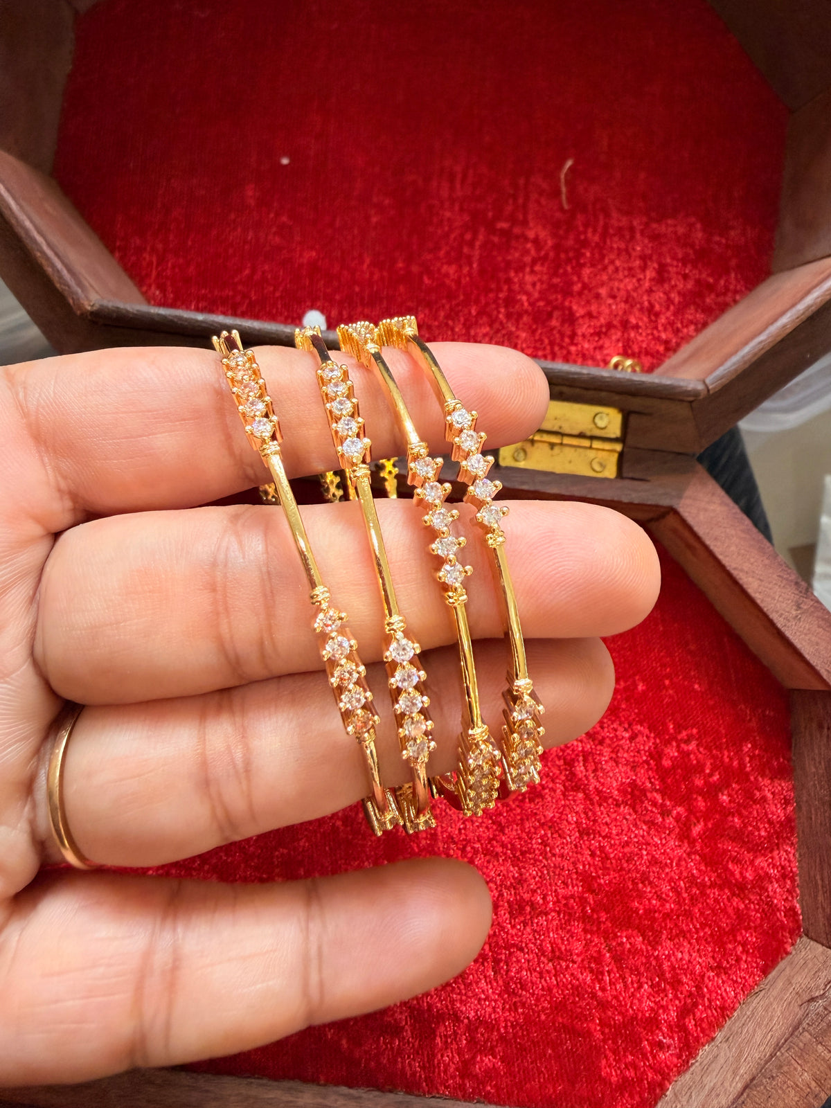 The "Regal" Bangles - Pair of 4 Bangles