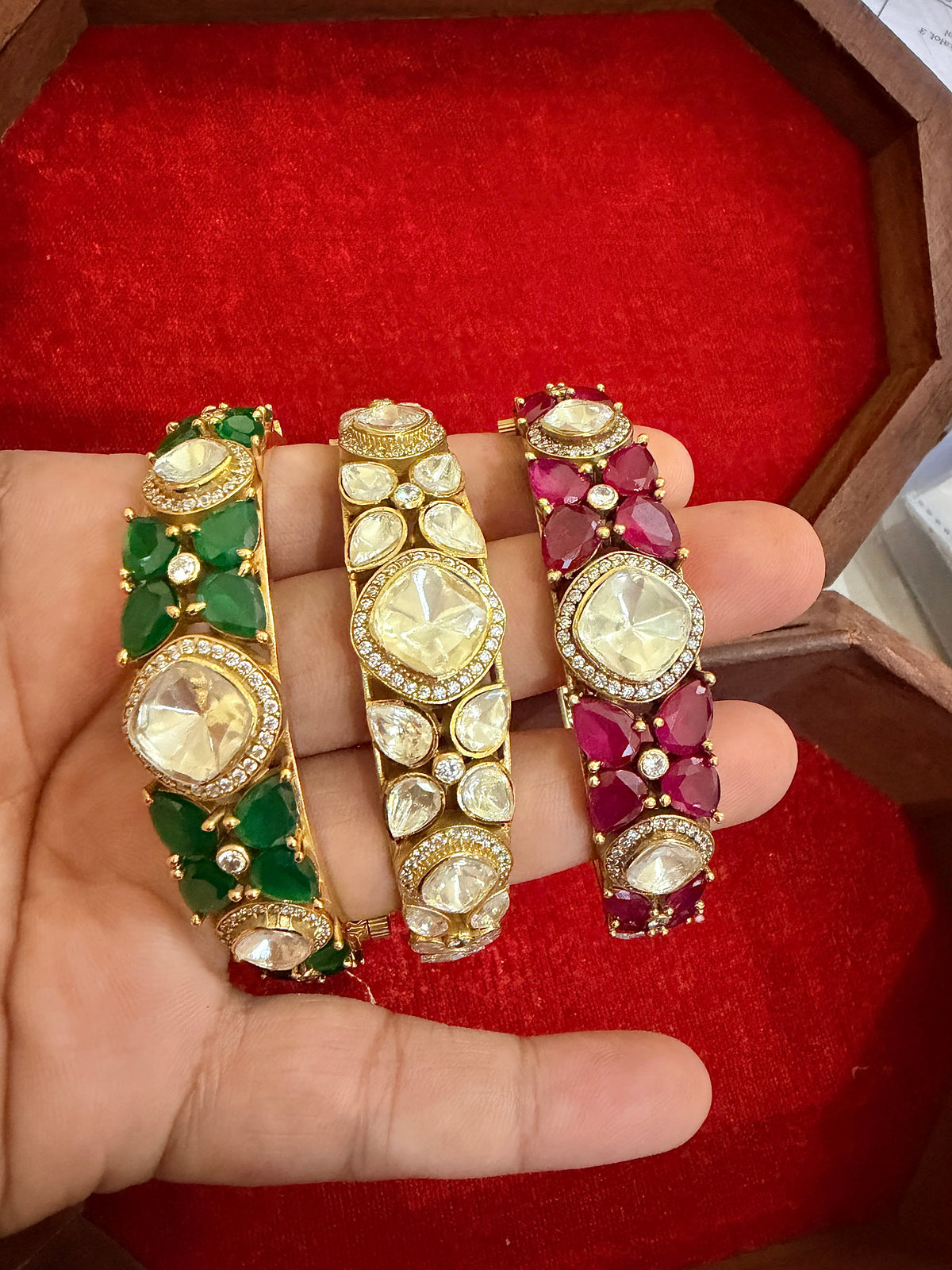 Sitara Sunheri Polki Doublet Signature Bracelet