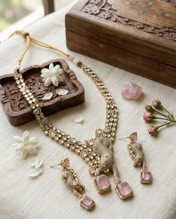 Signature Panther Designer Necklace Set
