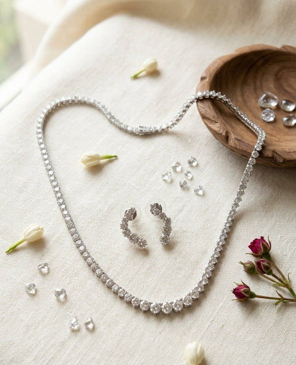 Statement Designer American Diamond Silver