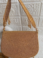 Statement Shell Heavy Beads Luxe HandBag