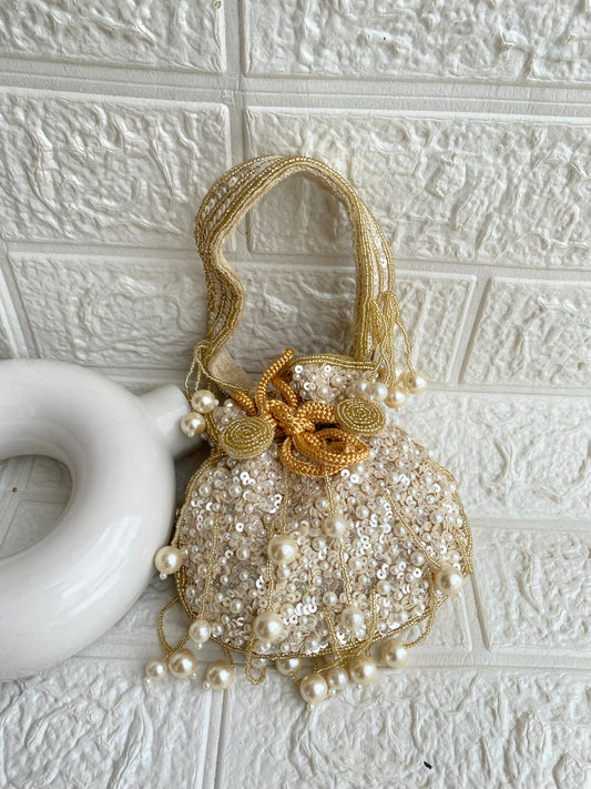 Tiny Pearl Beads Potli Bag