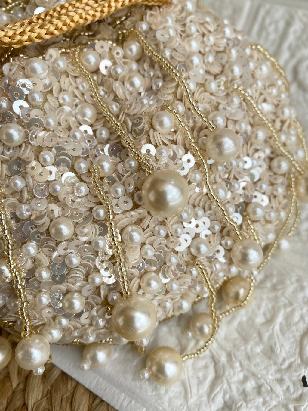 Tiny Pearl Beads Potli Bag