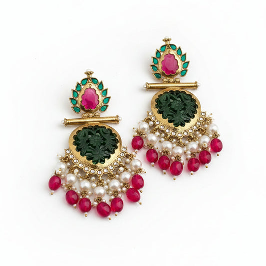 Celebrity Styled Pearl Statement Chandbali