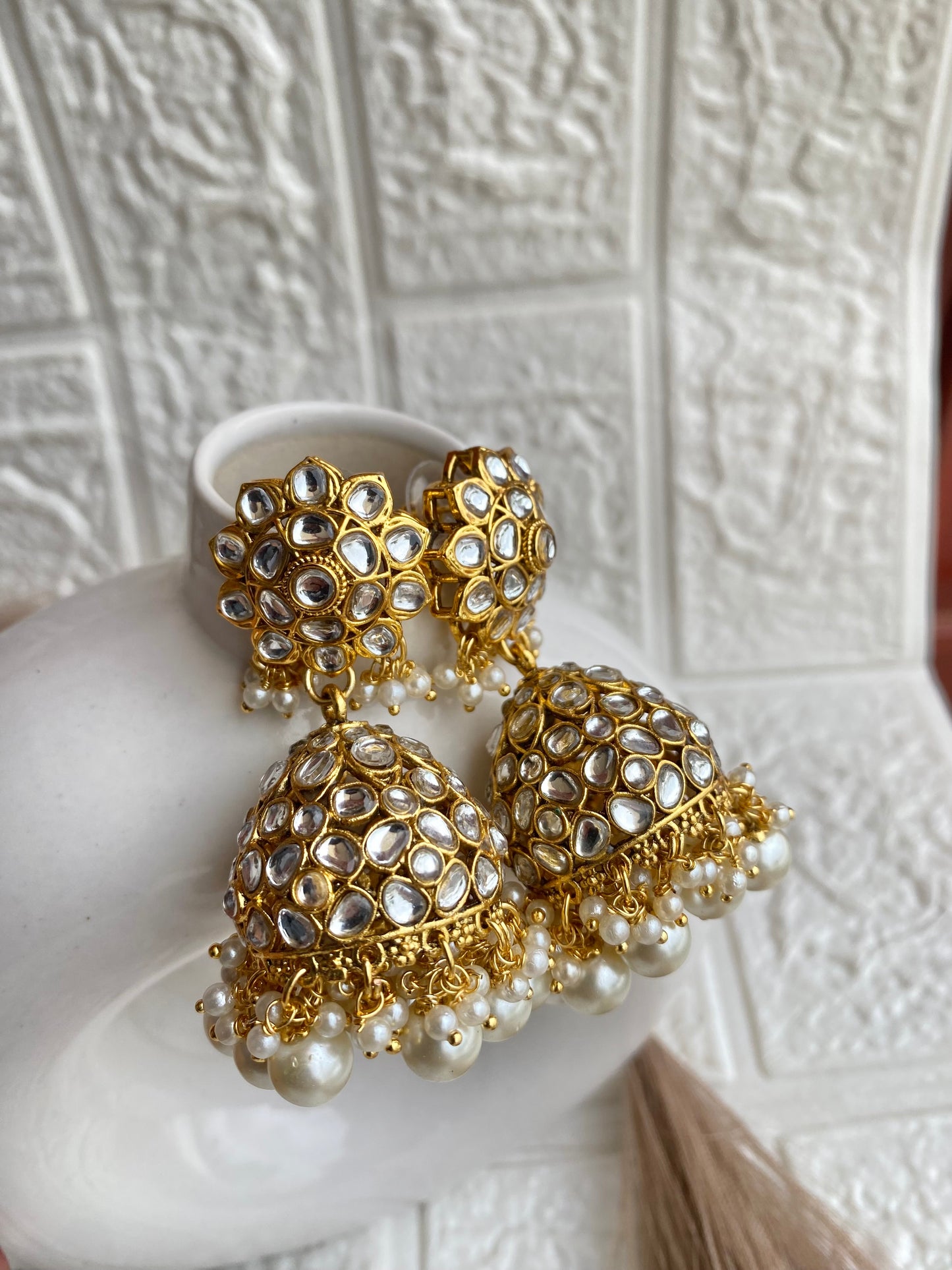 Celebrity Styled Kundan Jhumka
