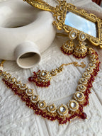 Kundan Polki Necklace Set