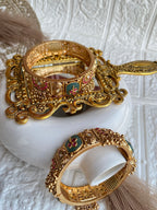 Signature Rajwada Royal Antique Bangles -Pair