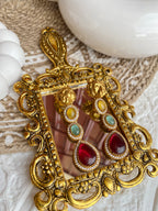 Tigress Triplet Stoned Statement Earrings