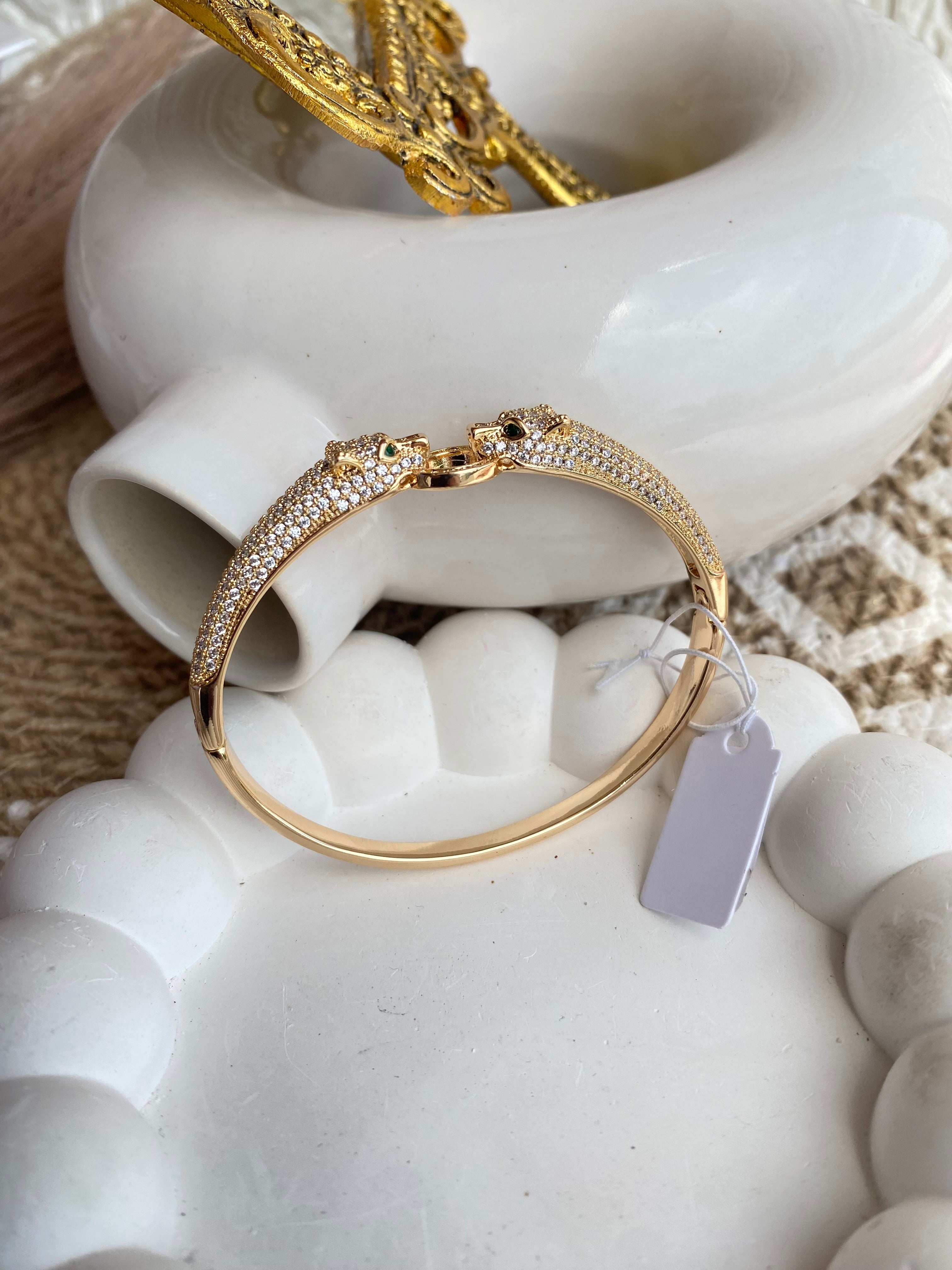 Statement American Diamond Studded Bracelet