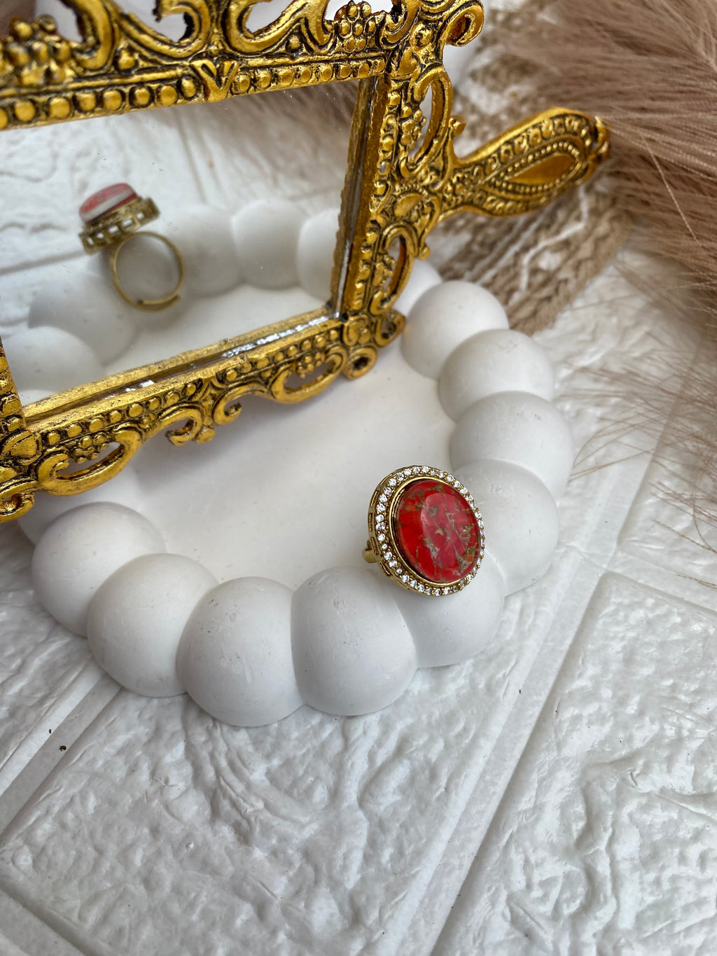 Signature "Malhar" Natural Stone Rings