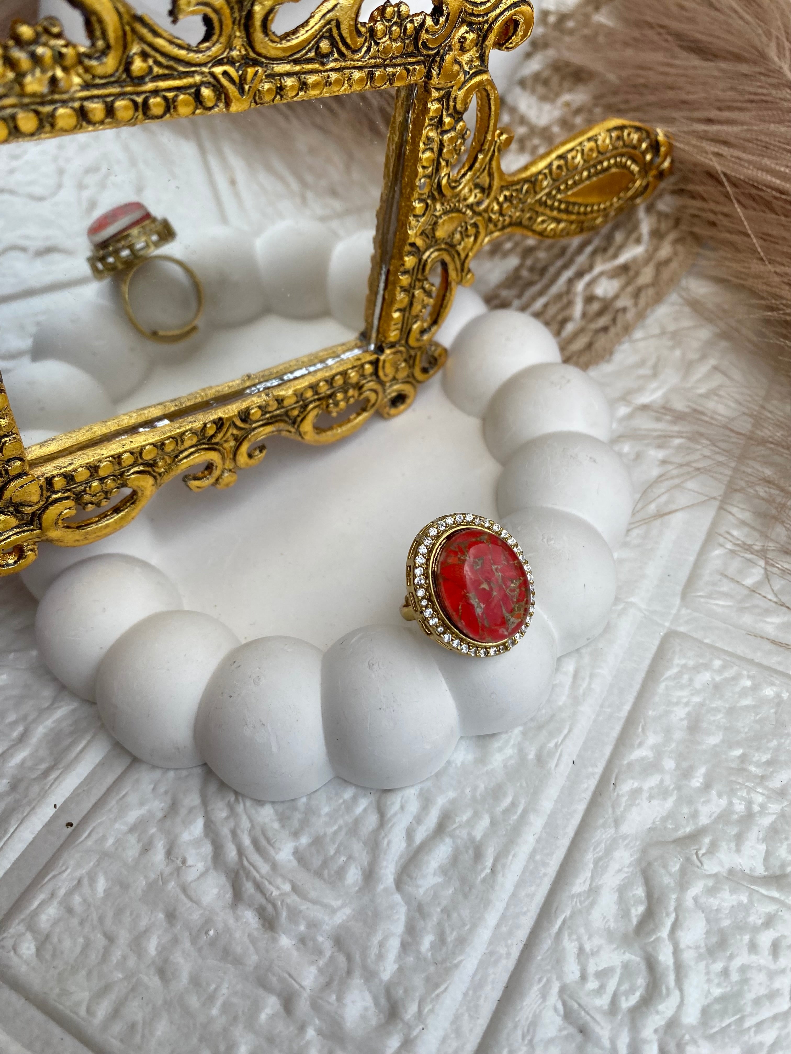 Signature "Malhar" Natural Stone Rings