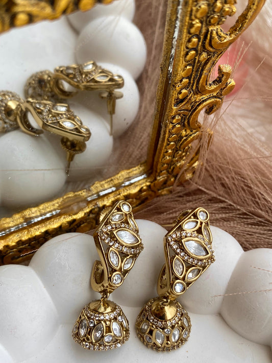 "Dhunki" Kundan Polki Jhumka