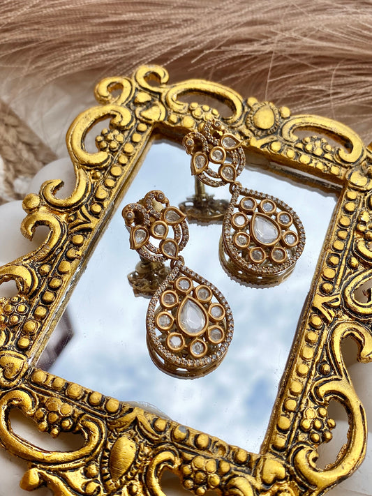 Polki moissanite Earrings