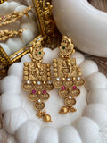 "Radha Krishna" Signature Gold Plated Antique Earrings