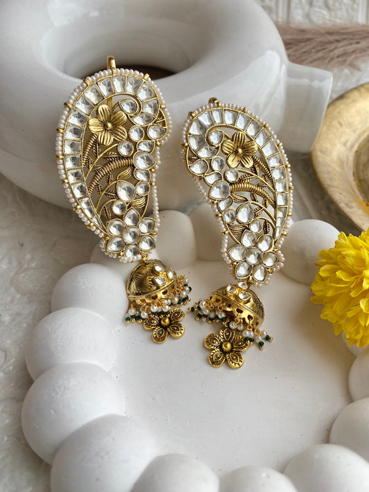 Original Statement Paachi kundan Oversized Ear-cuff Earrings