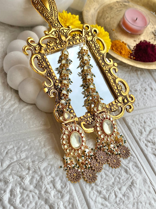 Original Paachi Kundan Statement Earrings