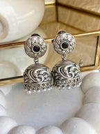 "Sharadha" Silver Jhumka