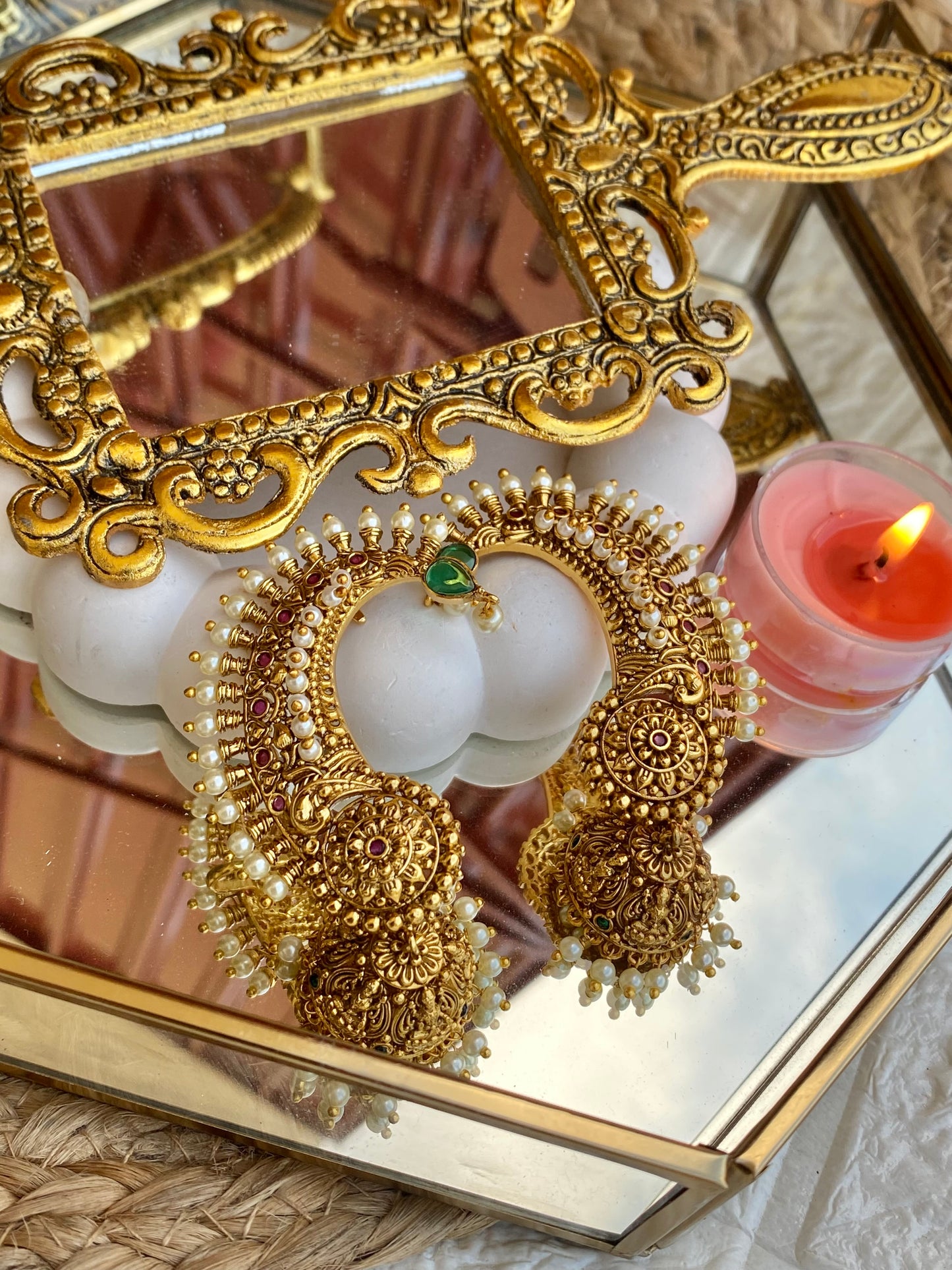 Signature Antique Temple Earcuff jhumka